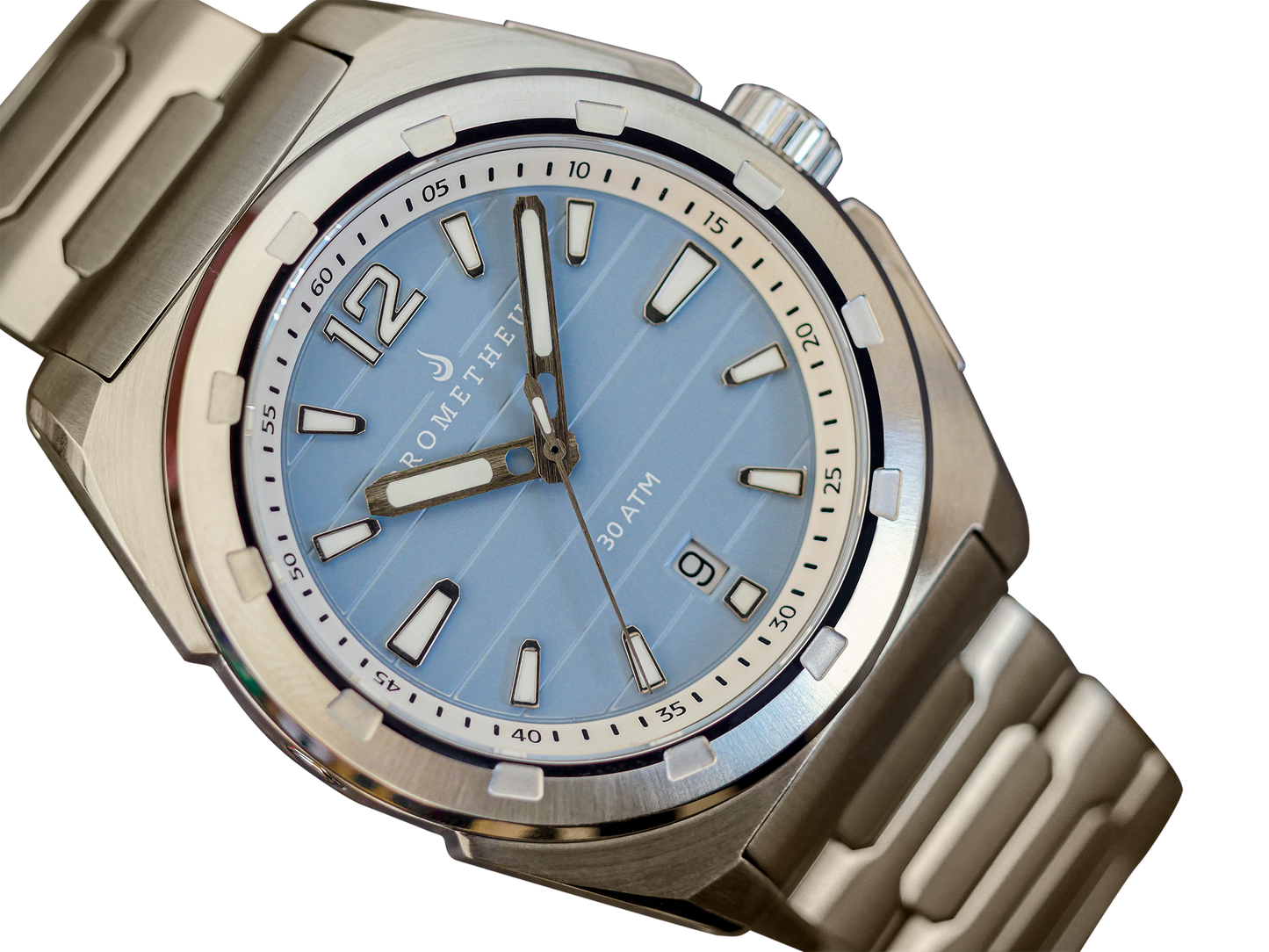 Prometheus Jamanta Pastel Blue dial Miyota 9015 Automatic Movement