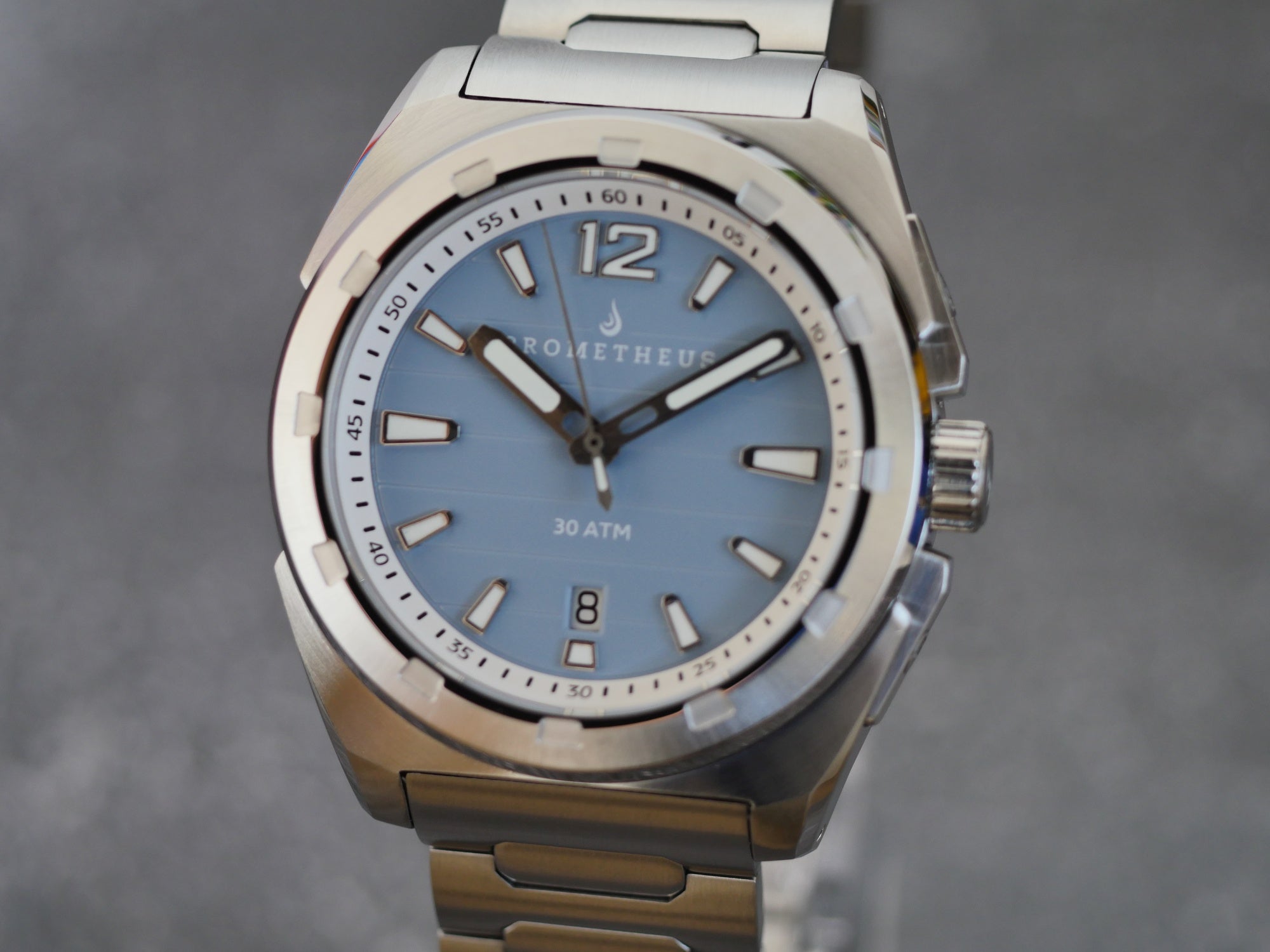 Prometheus Blue Prometheus Jamanta Pastel Blue Dial – Prometheus Watch Company