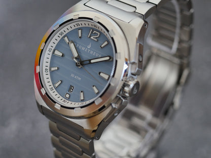 Prometheus Jamanta Pastel Blue Dial Date Miyota 9015