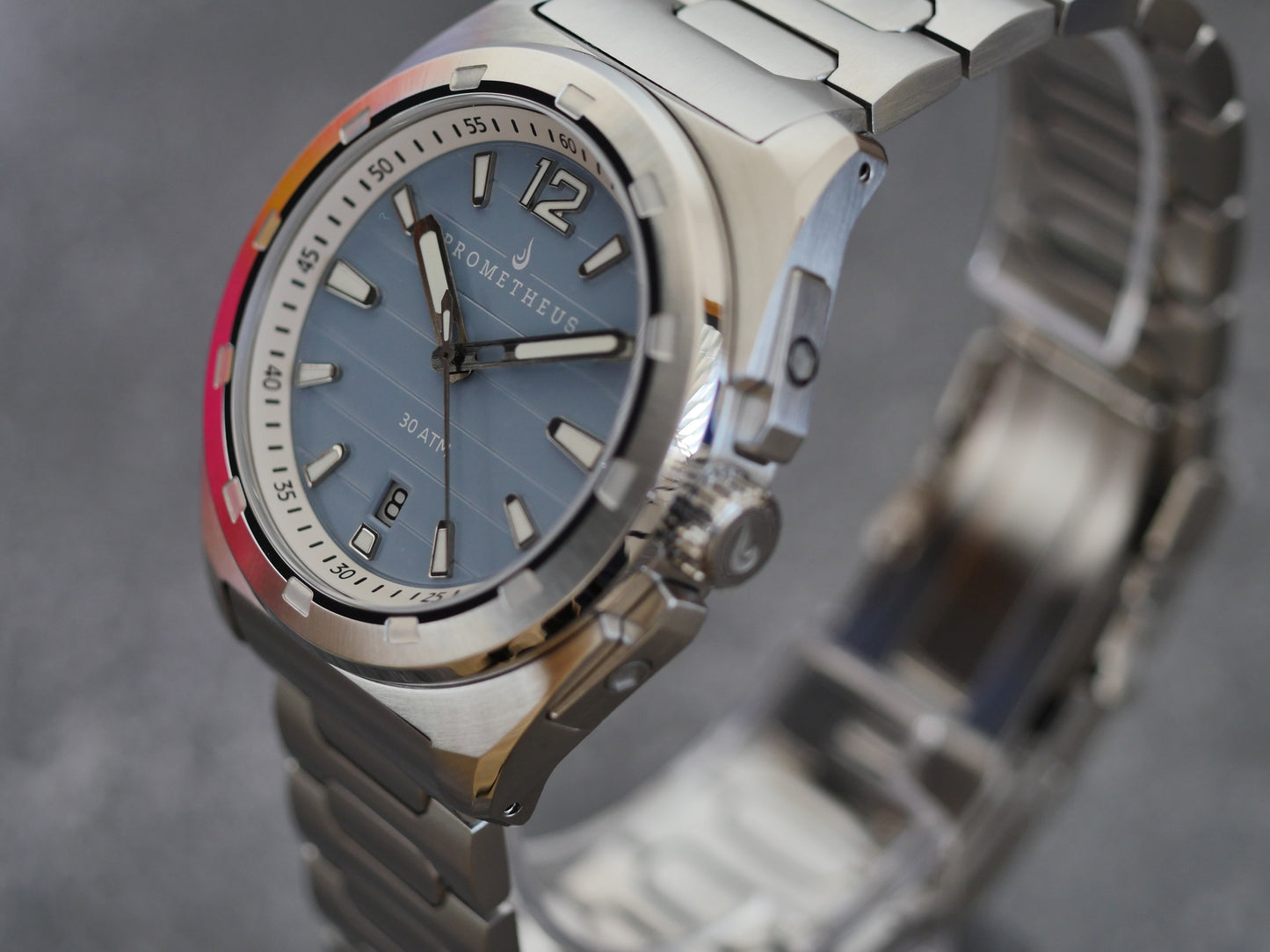 Prometheus Jamanta Pastel Blue Dial Date Miyota 9015