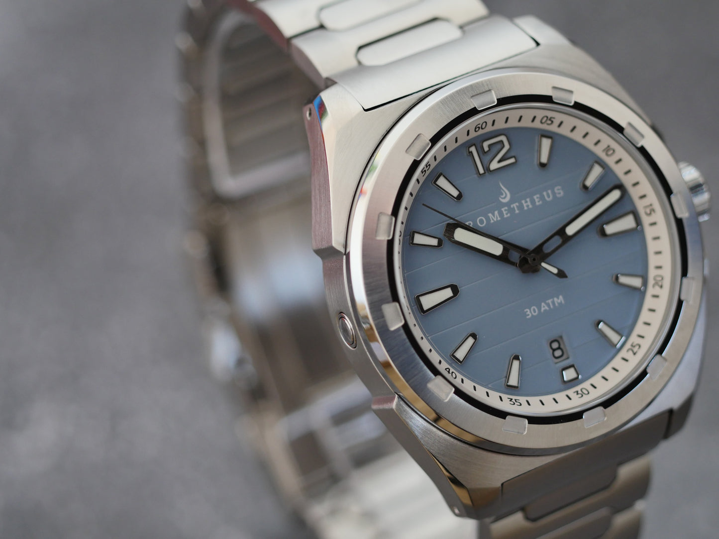 Prometheus Jamanta Pastel Blue Dial Date Miyota 9015