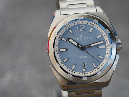 Prometheus Jamanta Pastel Blue Dial Date Miyota 9015