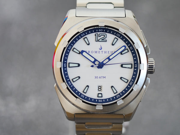 Prometheus Jamanta White Dial Date Miyota 9015