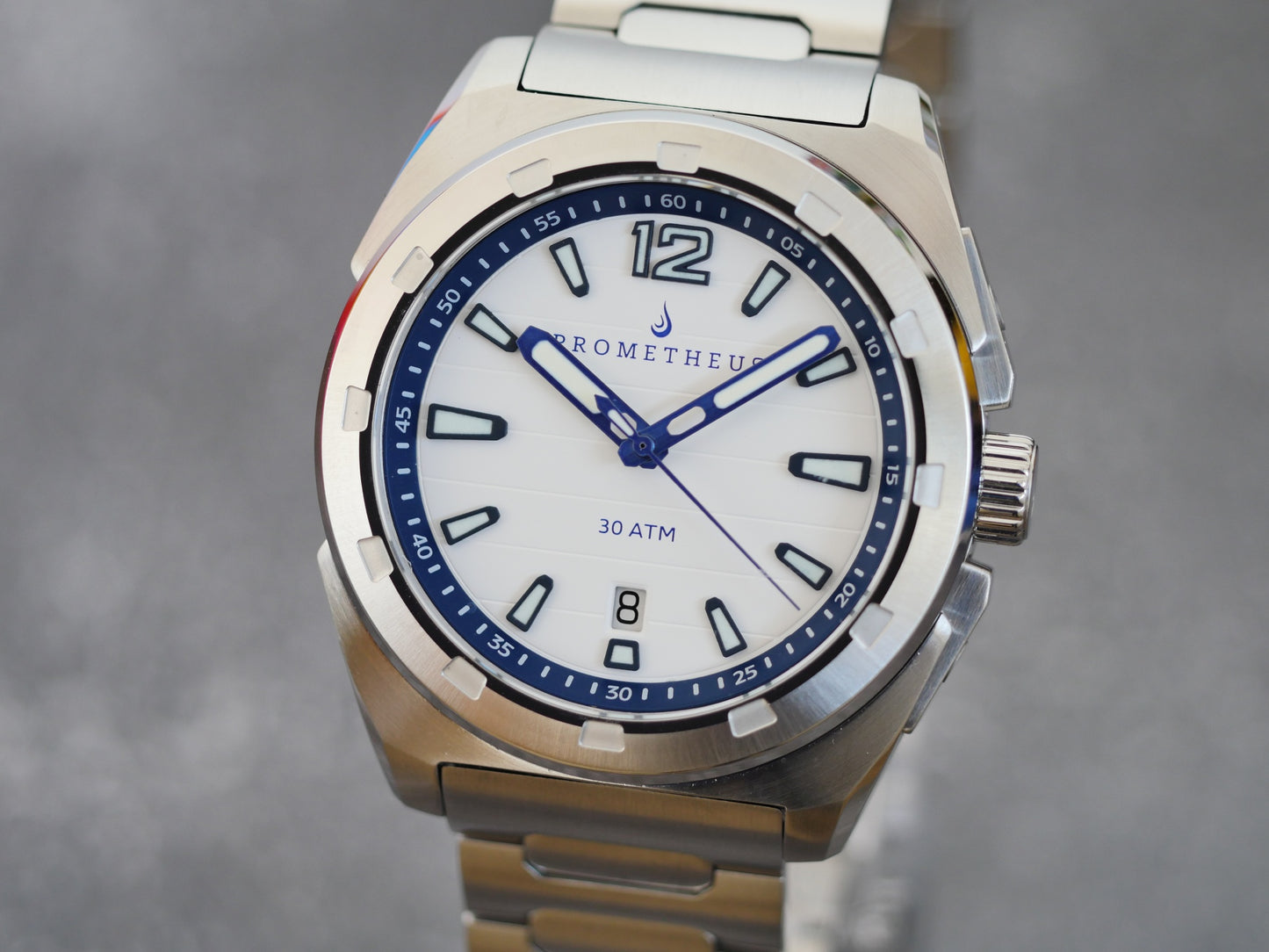 Prometheus Jamanta White Dial Date Miyota 9015