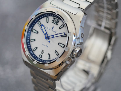 Prometheus Jamanta White Dial Date Miyota 9015