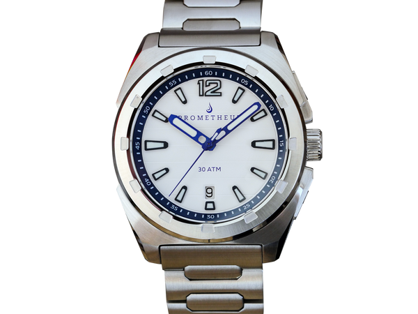 Prometheus Jamanta White Dial Date Miyota 9015