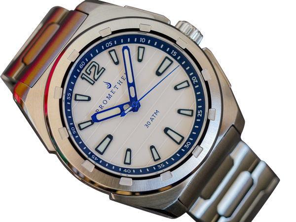 Prometheus Jamanta White Dial Date Miyota 9015